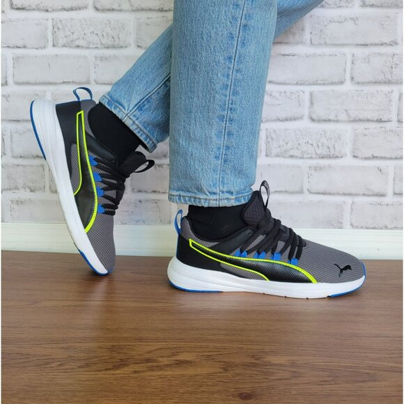 ✨Puma Lightweight Size 5 Men's Running Shoes Sneakers Gray/Black 399051-03 New✨ - Picture 3 of 11